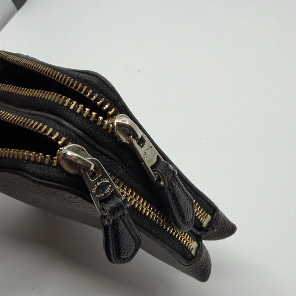 Coach Signature Brown Wristlet - Picture 5 of 5